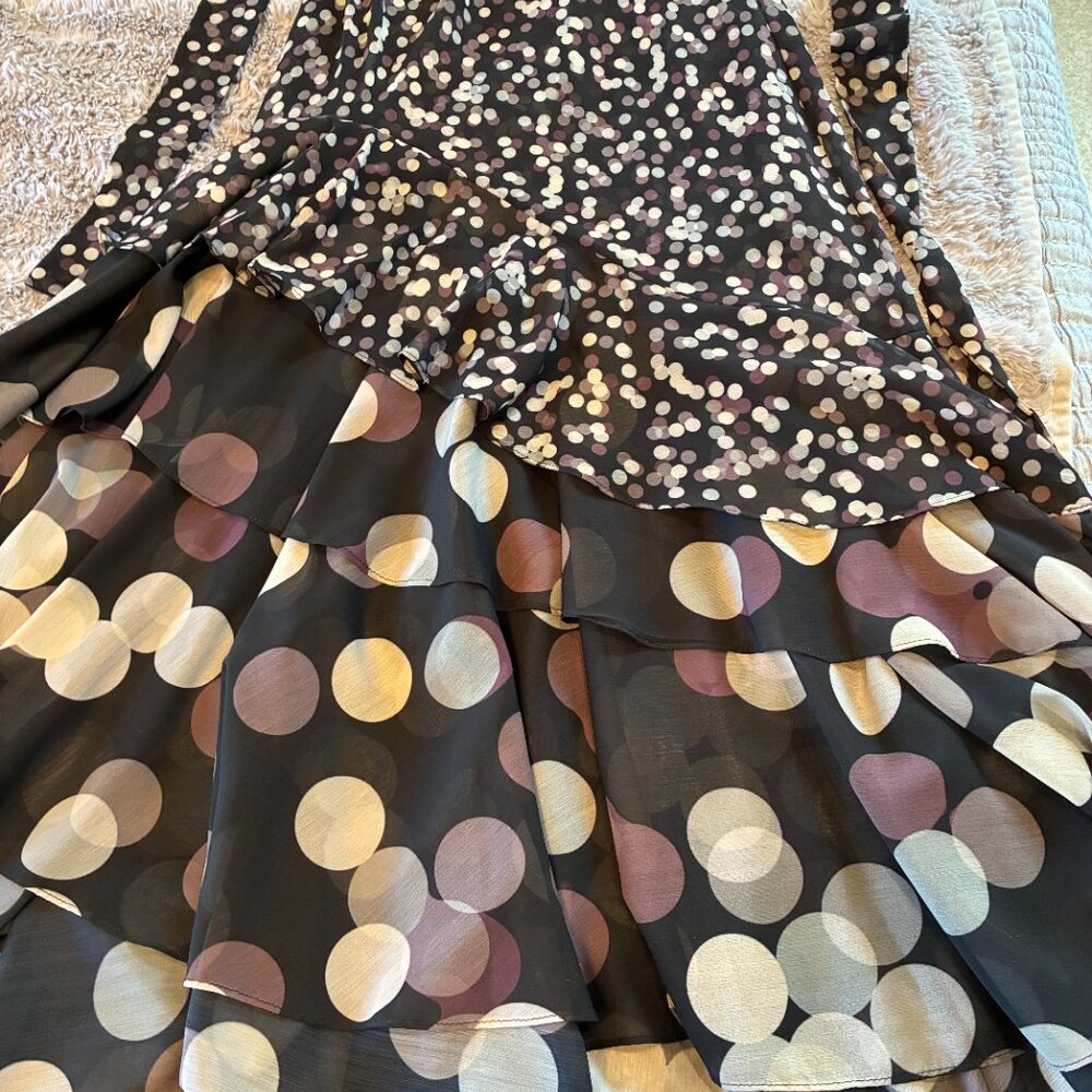 MISA Los Angeles Eliana Polka Dot Halter Midi Dress - Picture 11 of 15